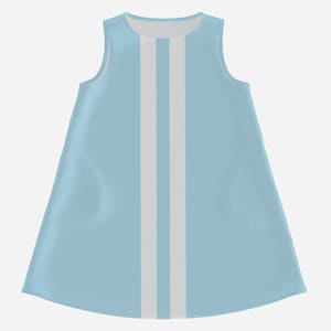 60s Dress Style | Light Blue Mod Mini Dress | Retro GoGo Tent Dress | Blue 60s Sleeveless Blue Vintage Style Dress