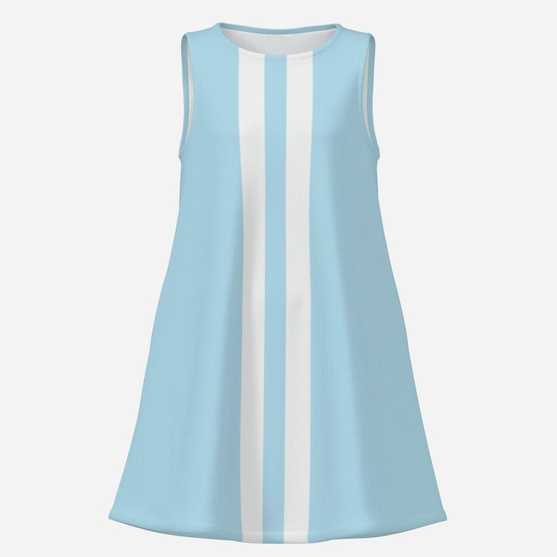 60s Dress Style | Light Blue Mod Mini Dress | Retro GoGo Tent Dress | Blue 60s Sleeveless Blue Vintage Style Dress