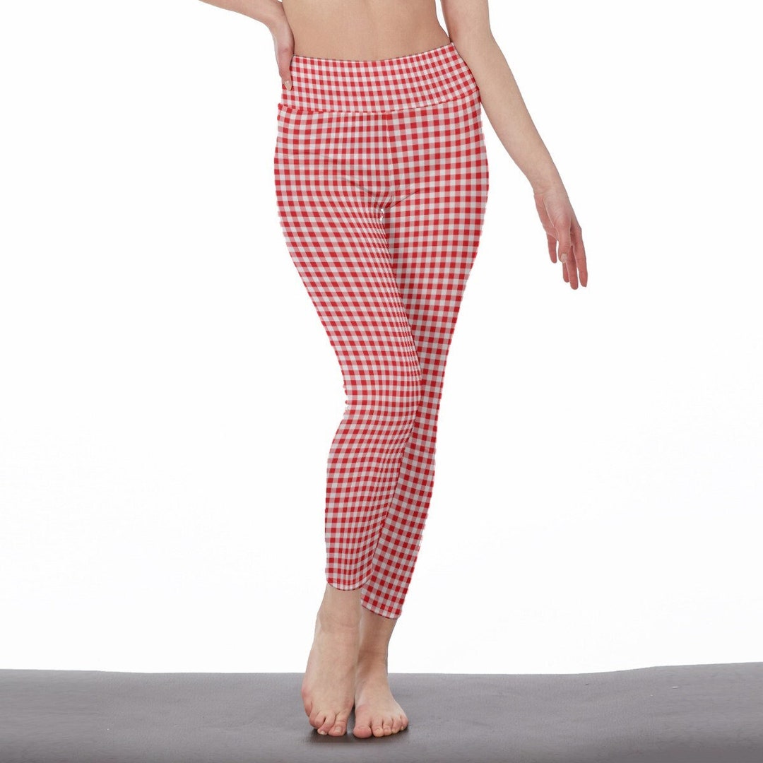 パンツ ASCLO Vintage Gingham Check Banding Pants (2color) Reclaimed Vintage pull on pants with frill bottom in pink