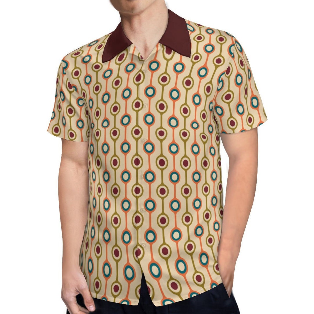 Mod Shirt Men, 60s Shirt Style Men, Retro Shirt Men, 60s Style Shirt ...