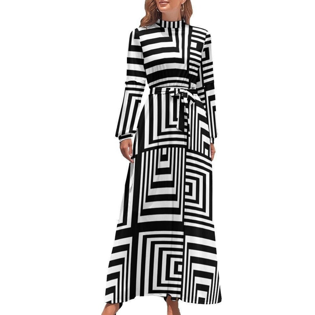 Modern Art Maxi Dress