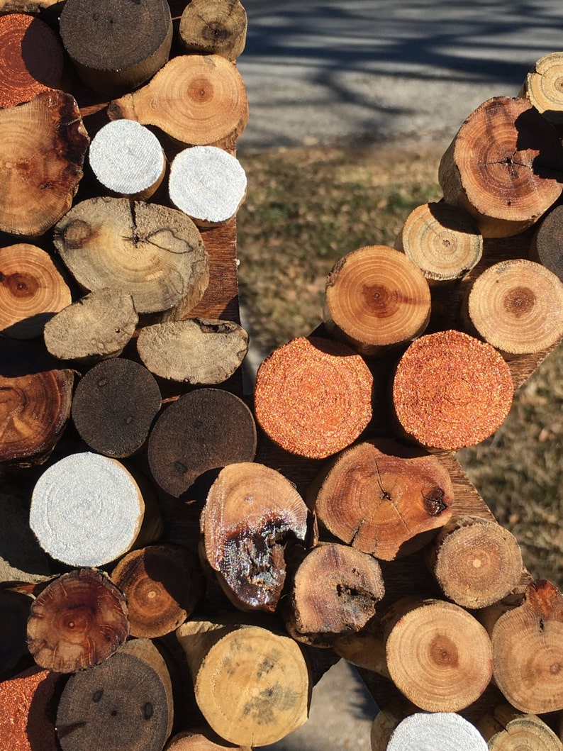 Wood Slice / Tree Branch Letters and Numbers Etsy