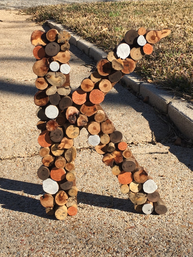 Wood Slice / Tree Branch Letters and Numbers Etsy