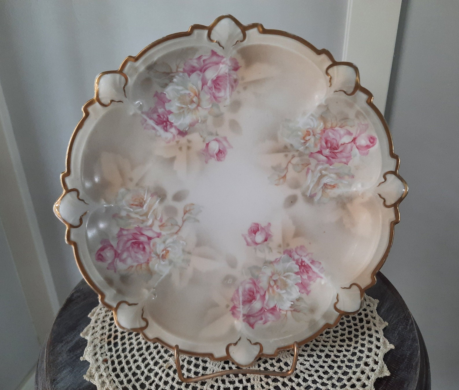 Habsburgo Vintage China Plate MZ Austria European Scalloped | Etsy
