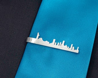 New York Skyline Tie Clip