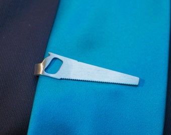 Saw Tie Clip