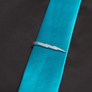 Lightning Bolt Skinny Tie Clip image 1