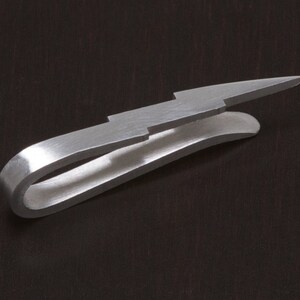 Lightning Bolt Skinny Tie Clip image 3