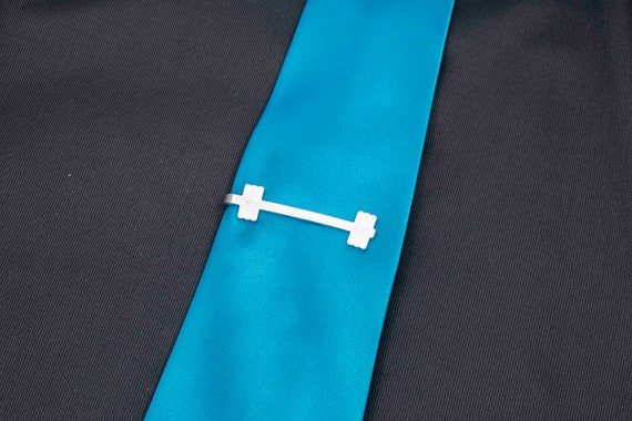 Barbell Tie Clip