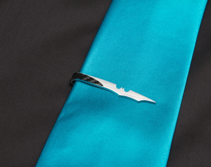 Bat Tie Clip Etsy