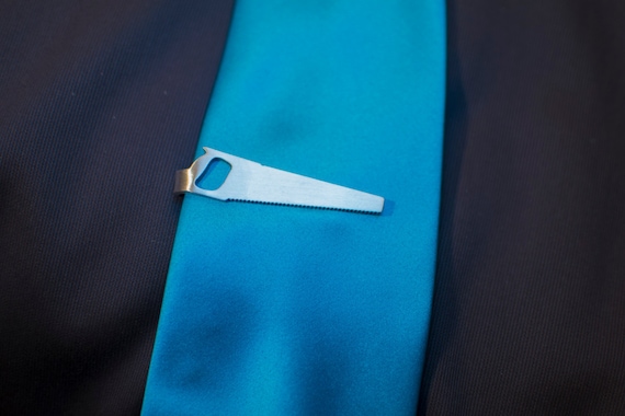 Saw Tie Clip