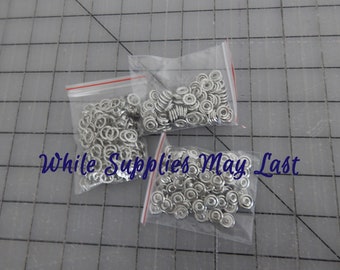 No Sewing Needed 716 24 Snaps Total No-Sew Gripper\u00ae Snaps: Size 16 3 New Old Stock Cards of 8 Snaps Each Silver Metal Snaps ~Vintage