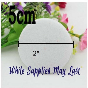 2&quot; Circles - 200 in Set | non-woven Fabric Pads | 5cm Round | White Color Fabric | Circles for Flower DIY Flower Accessories