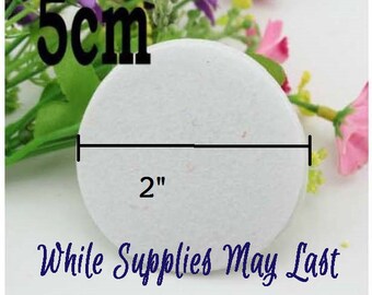 White Non-Woven Fabric Circles: 2" Craft Flower DIY - 200pc Set