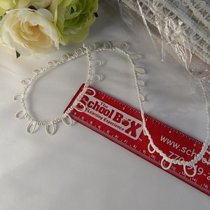 IVORY Bridal Elastic Loop Trim - IVORY Stretch LOOP Trim 5/8&quot;
