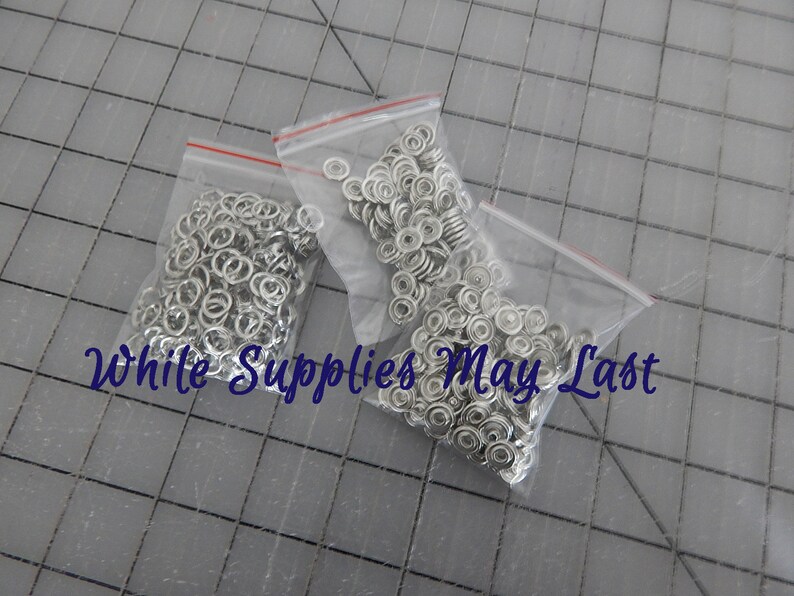 NO Sew Snaps Metal Open Ring Snaps Sets Size 15 Etsy