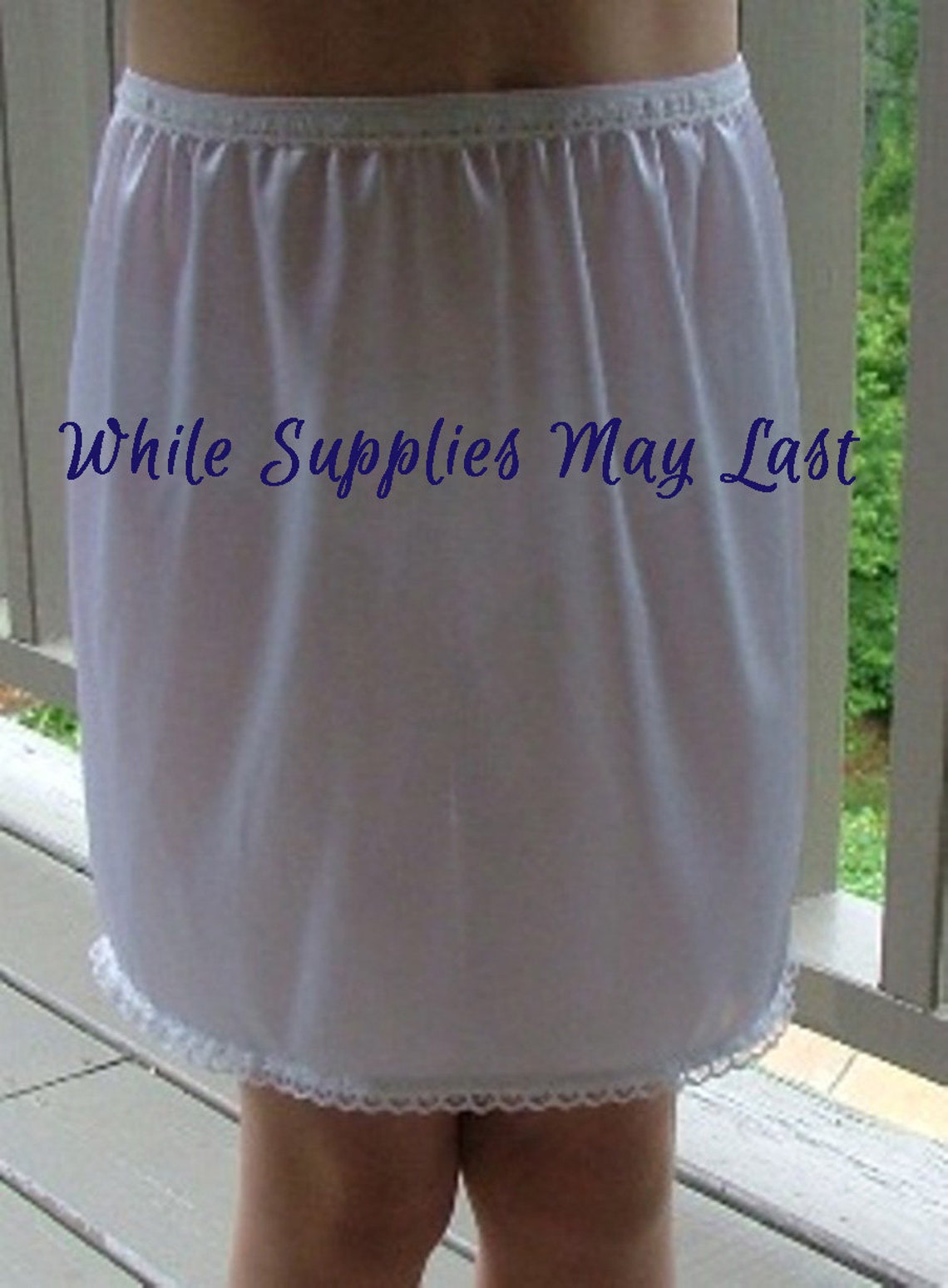 Girls HALF SLIP White Tricot Soft Nylon Half Slip Dress Etsy