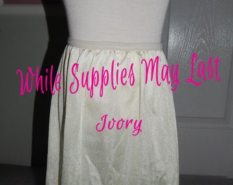 Girls HALF SLIP -  Ivory Tricot - Soft Nylon Half Slip Dress Slip - Little Girls Half Slip Sizes 2T up to Size 16 - Lingerie - Made in USA