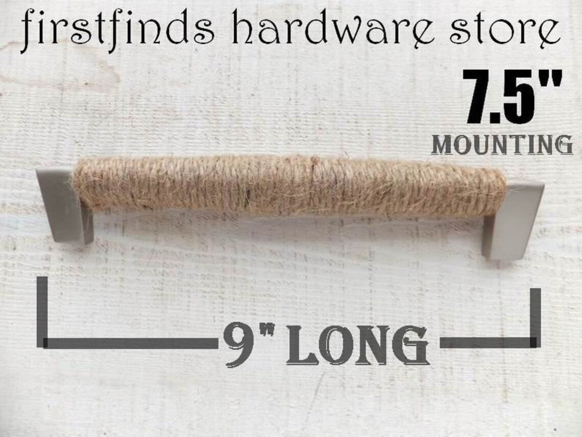 Rope Door Handle Large Nautical Pull Beach Farmhouse Etsy