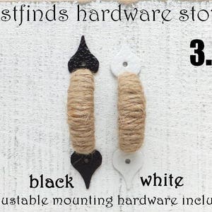 Rope Drawer Handle White Black Nautical Door Pull Metal Cabinet Dresser Seaside Beach Kitchen Cupboard Furniture 3.5inch Mounting