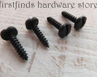 10 Pyramid Screws Black Iron Small Wood Metal Rustic Fastener Hinge Cupboard Cabinet Furniture Door Latch Decorative DESCRIPTION BELOW