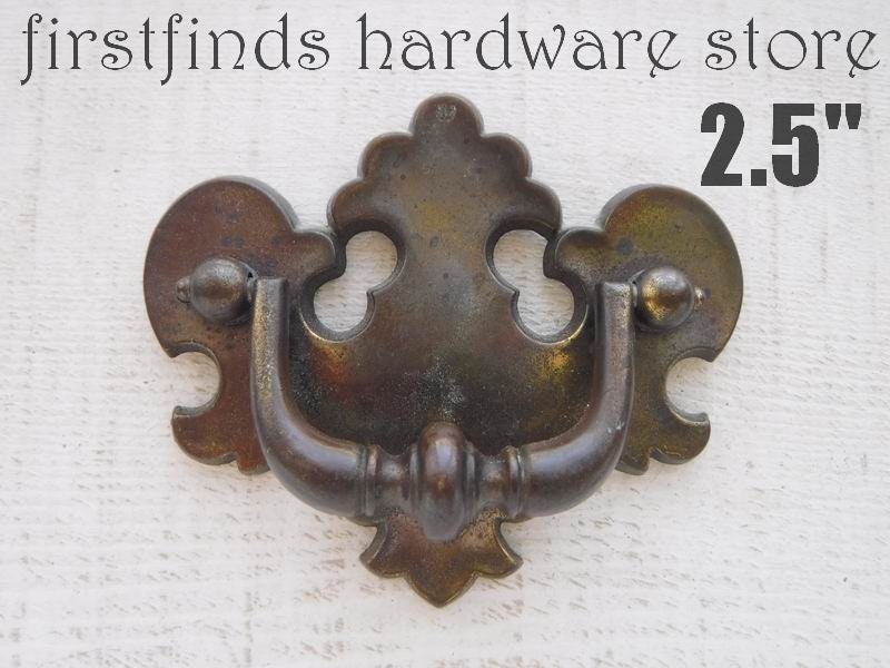 Chippendale Drawer Handles Original Brass Pulls Swing Dresser Etsy