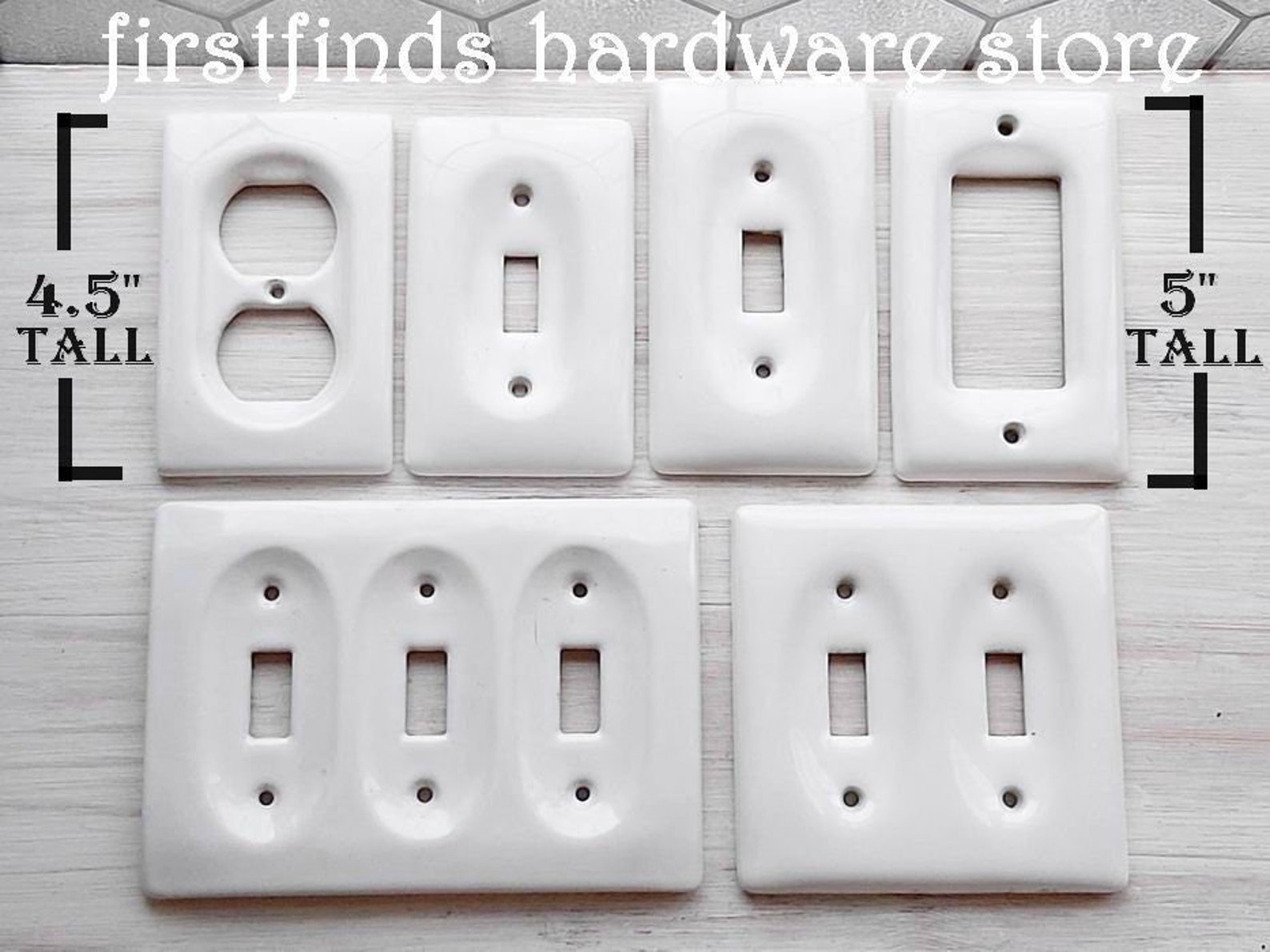 Ceramic Porcelain Light Switch Plates Outlet Covers Cottage Etsy