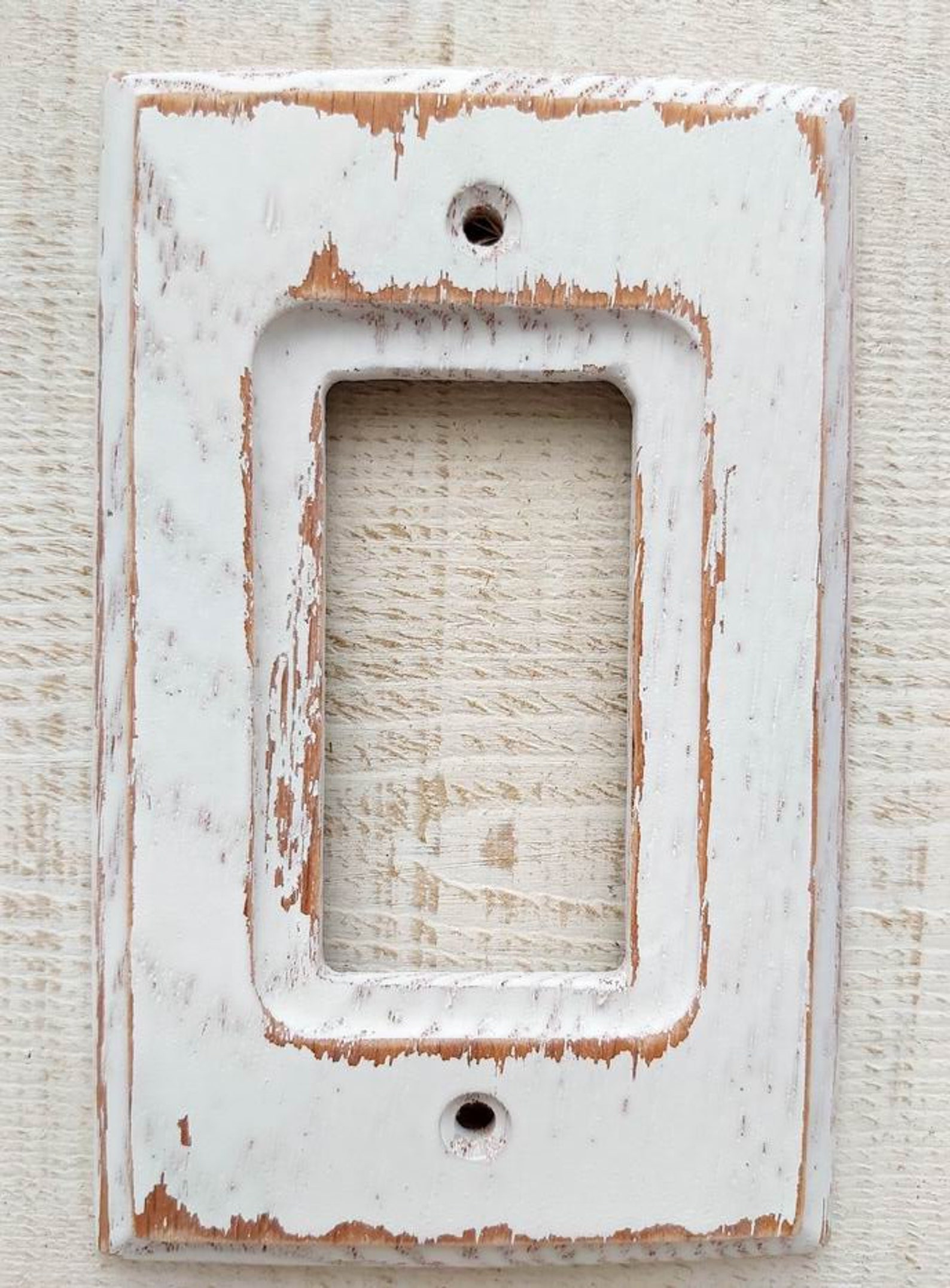 Farmhouse Shiplap Rustic Wood GFI Rocker Light Switch Cover Etsy
