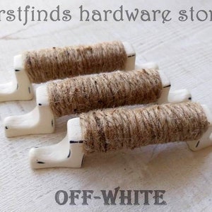 Nautical Rope Handle Beach Cottage Drawer Pull Painted White Cabinet Door Hardware Square Rustic Farmhouse 1 Screws Included 3inch Mount imagem 5