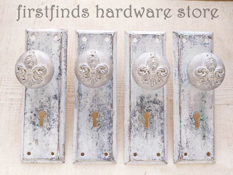 Unique Cabinet Door Pulls Shabby Chic Farmhouse Grey Pantry image 0