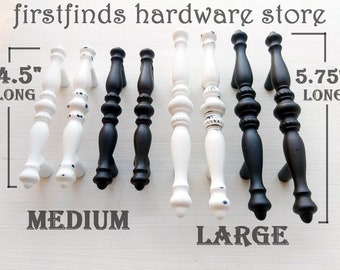 Cabinet Door Handles Painted Metal Drawer Hardware Faux Cast Bronze Pulls French Country Brown Farmhouse Screws Included 3inch Mounting