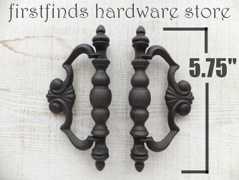 Set Of 2 Farmhouse Barn Door Handles Old Swing Pull Rustic Etsy