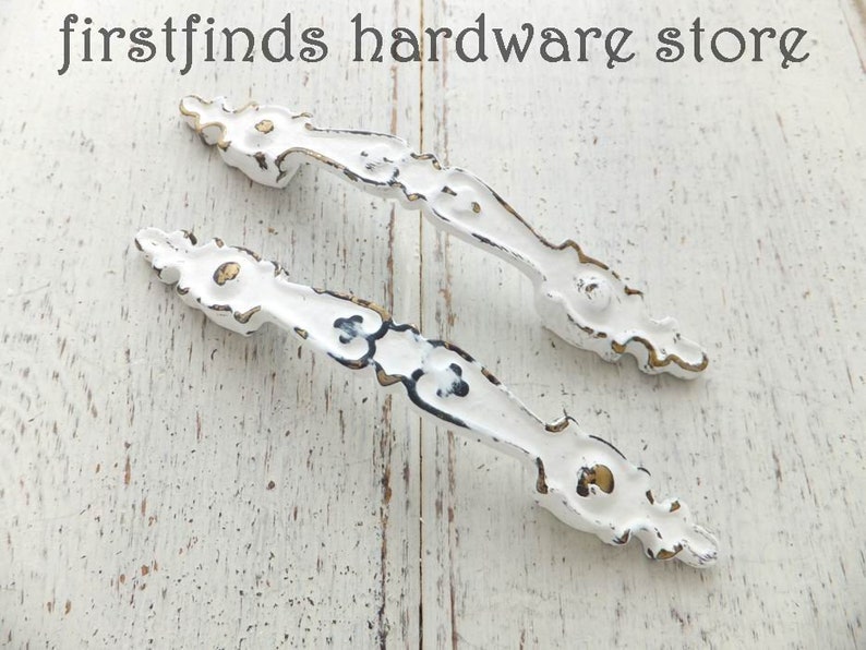 SET OF 6 Limited Edition Chippy Farmhouse Furniture Handles image 0