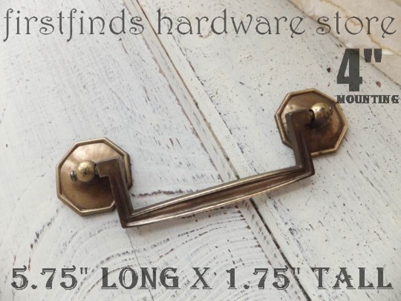 Original Swing Handles Vintage Furniture Drawer Hardware Pull Etsy