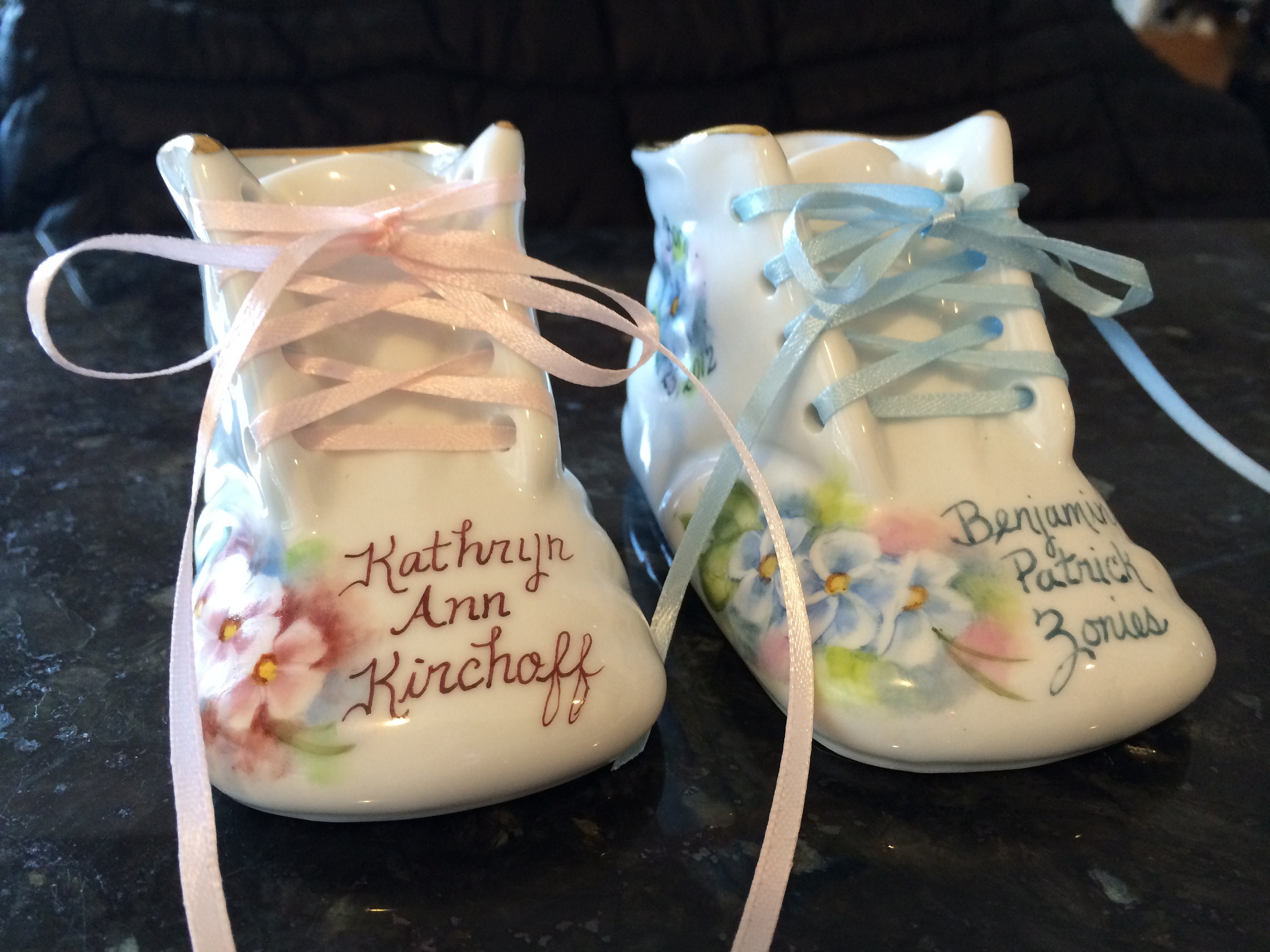 Baby keepsakes cheap porcelain shoe