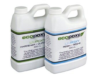 Ecopoxy UV. 1 L You have found a safe, Environmentally Friendly, Low Odor, Plant based epoxy. Needs no ventilation. Casting resin.