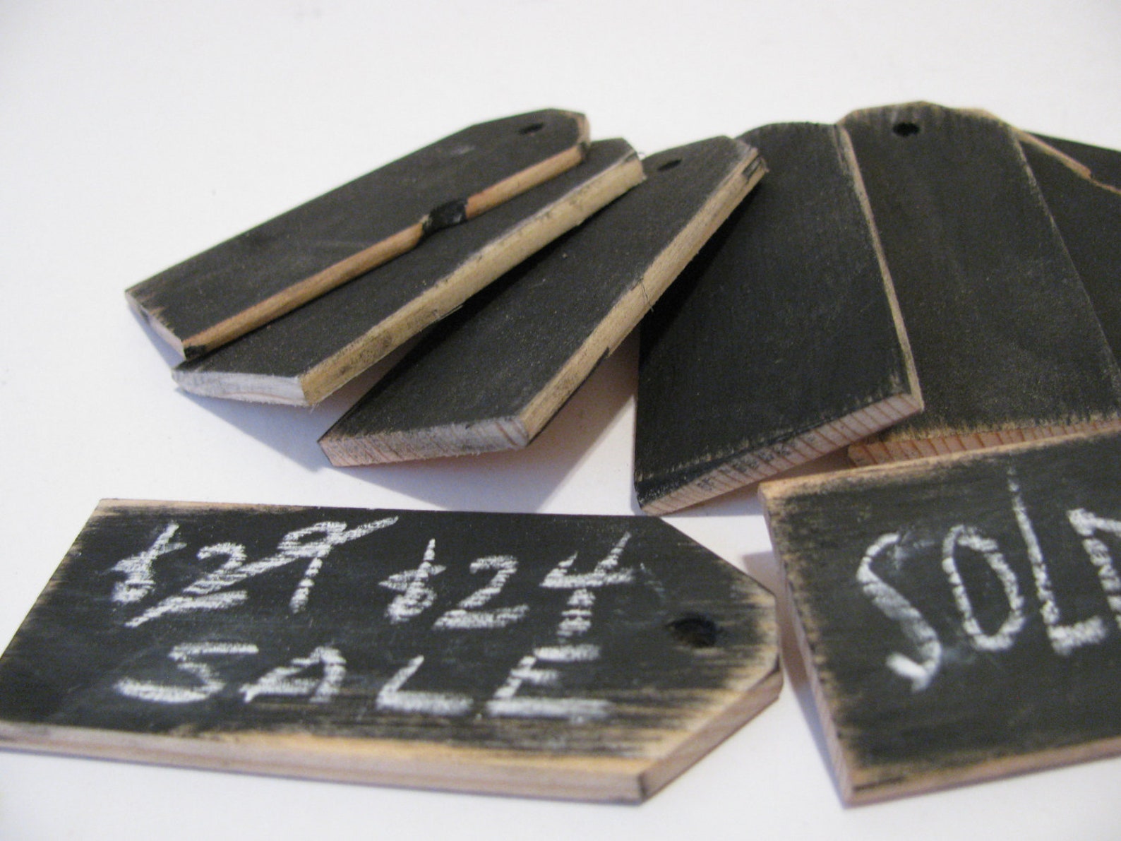 72 Wood Chalkboard price tags Reusable 1 1/4W x | Etsy