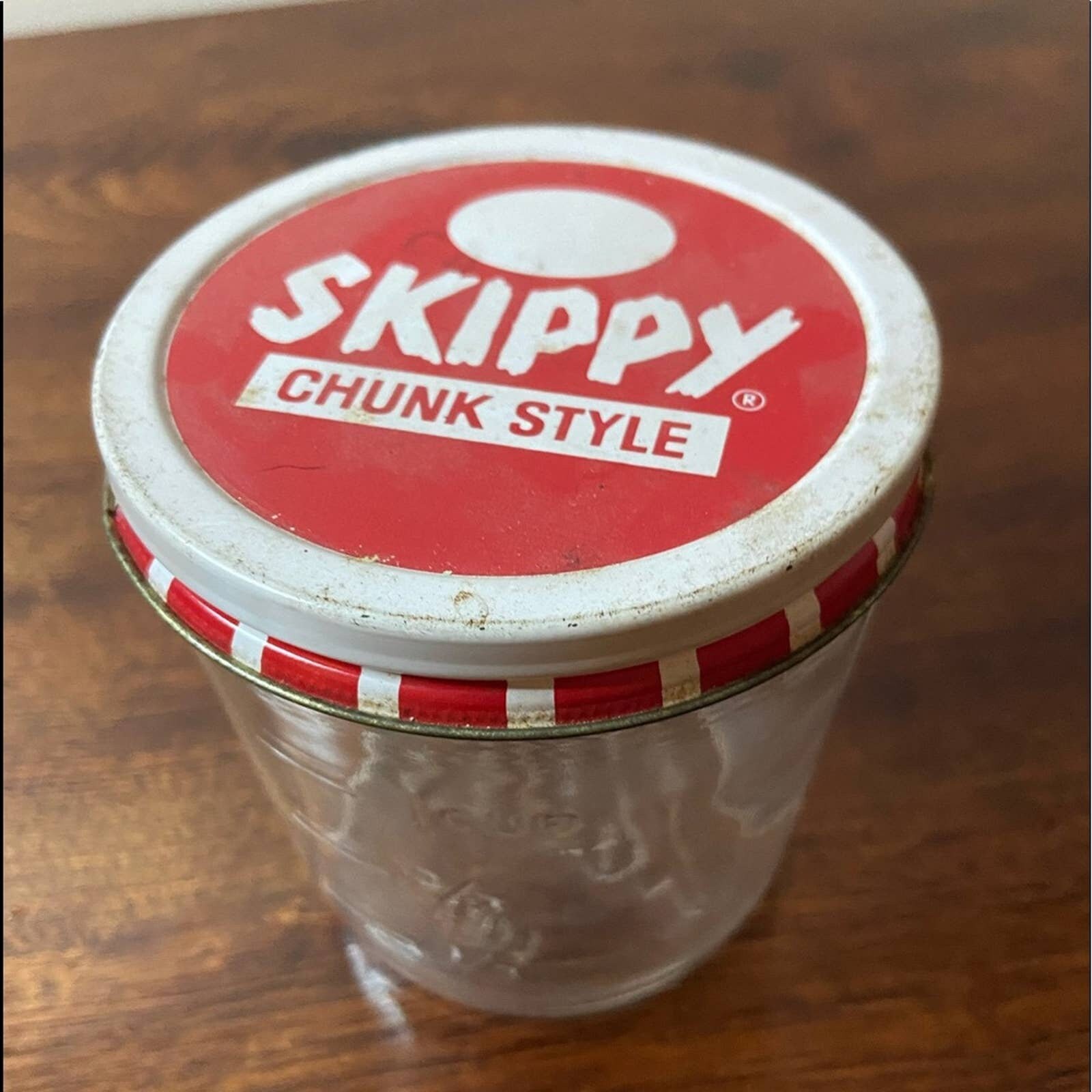 Vintage Skippy Chunky Peanut Butter Glass Jar - Etsy Israel