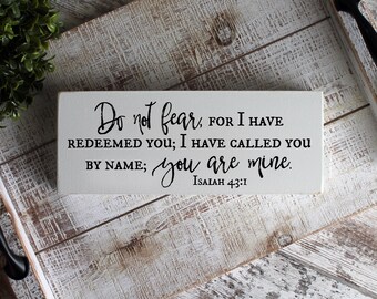 fear not for i have redeemed thee