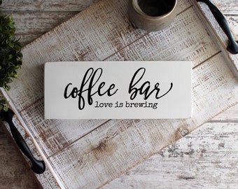 Coffee Bar Sign - Coffee Sign - Wood Sign - Coffee Lover Gift - Coffee Bar Sign - Kitchen Sign - Gift for Coffee Lover