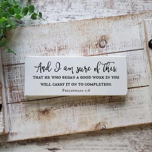 Philippians 1:6 — God Will Carry It to Completion | Confirmation Gift