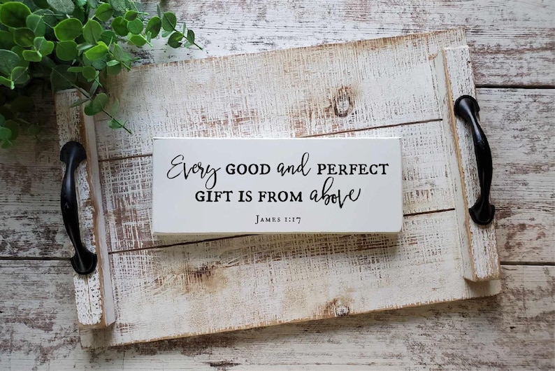 James 1:17 Sign | Bible Verse Nursery Art | Scripture Decor image 9