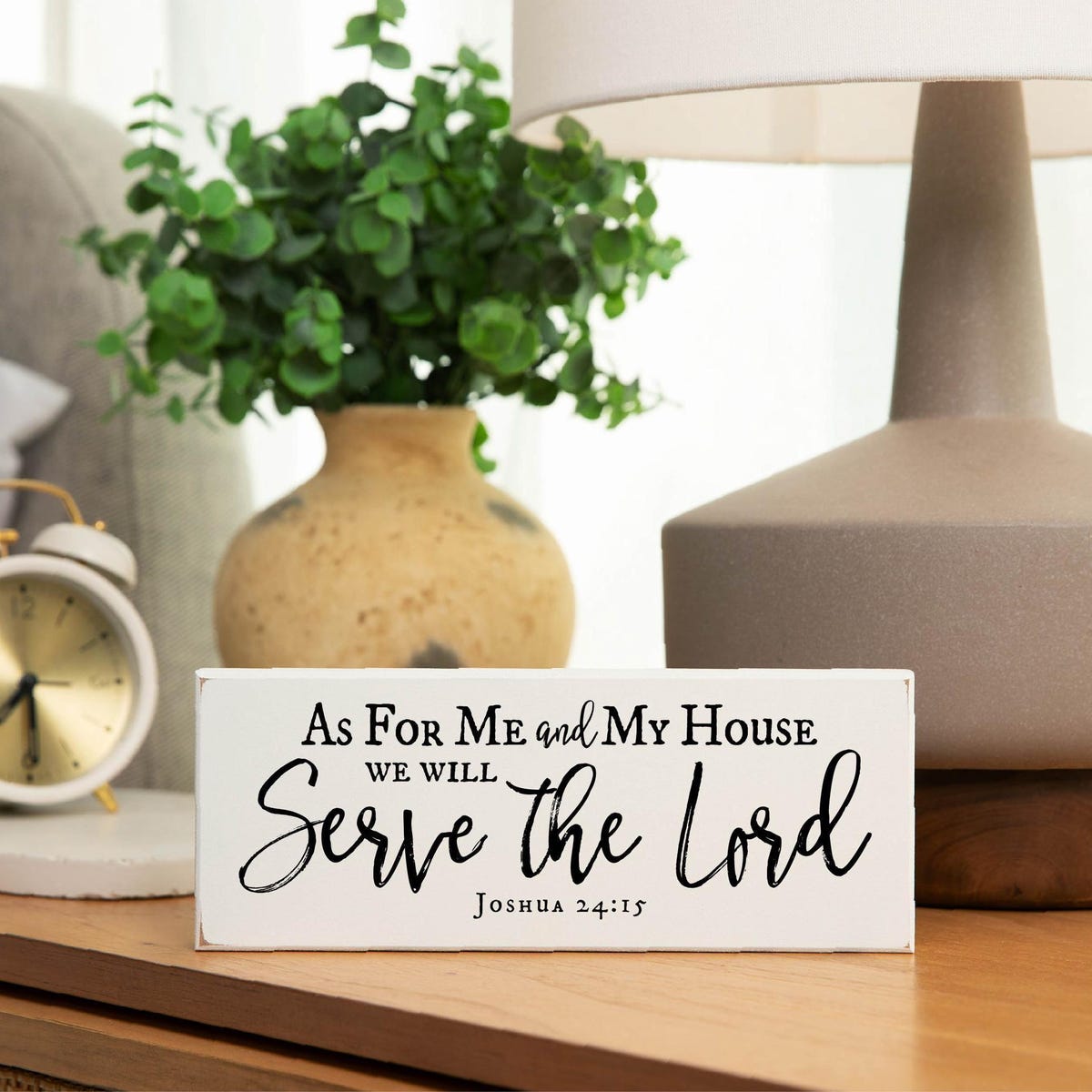 Housewarming Gift | Joshua 24:15 | We Will Serve the Lord Bible Verse Sign - Etsy