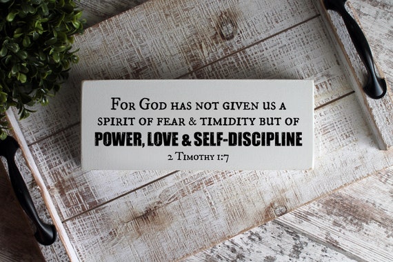 bible spirit of fear and timidity