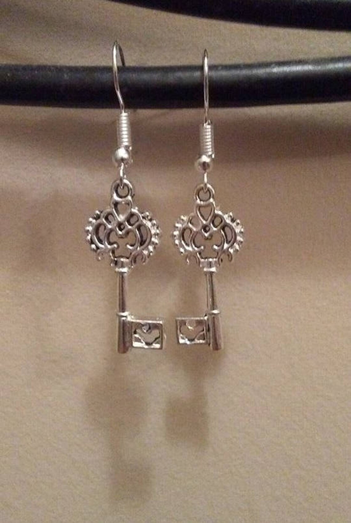 Vintage Key Earrings Available in Bronze or Silver Etsy