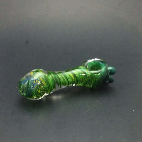 Glass Pipe - Mini Frit Twister Spoon 3.5"