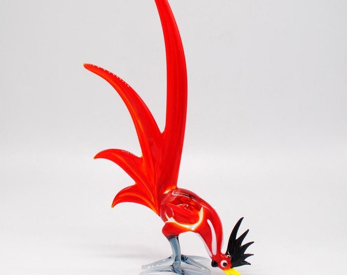 Pecking Rooster - Red