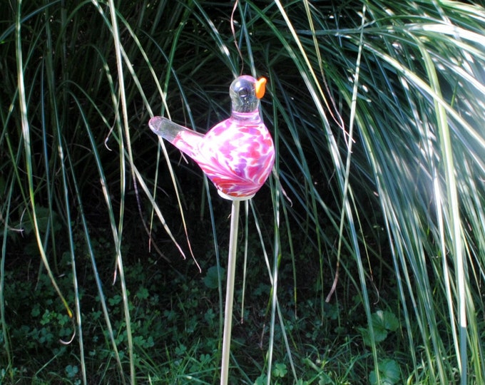 Chickadee Garden Sculpture - Mauve