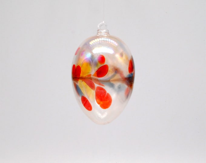 00-67  Iridescent Egg Suncatcher - Crystal