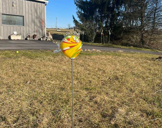 Fish Garden Sculpture - Bright